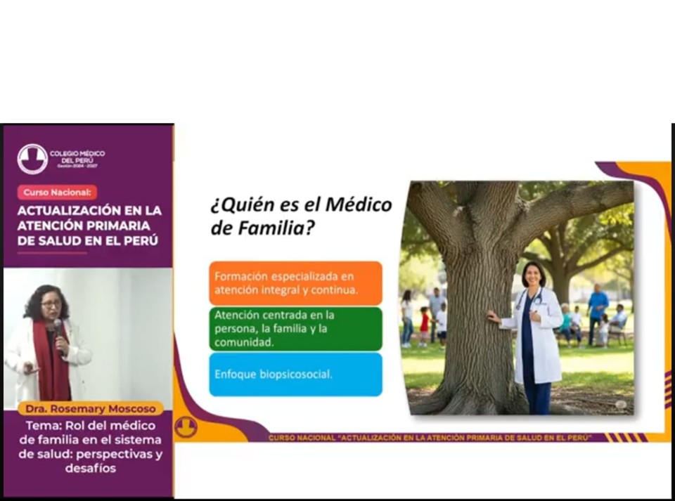 Médicos de familia y comunidad presentes en el Curso Nacional de Actualización en Atención Primaria de Salud, organizado por el Colegio Médico del Perú