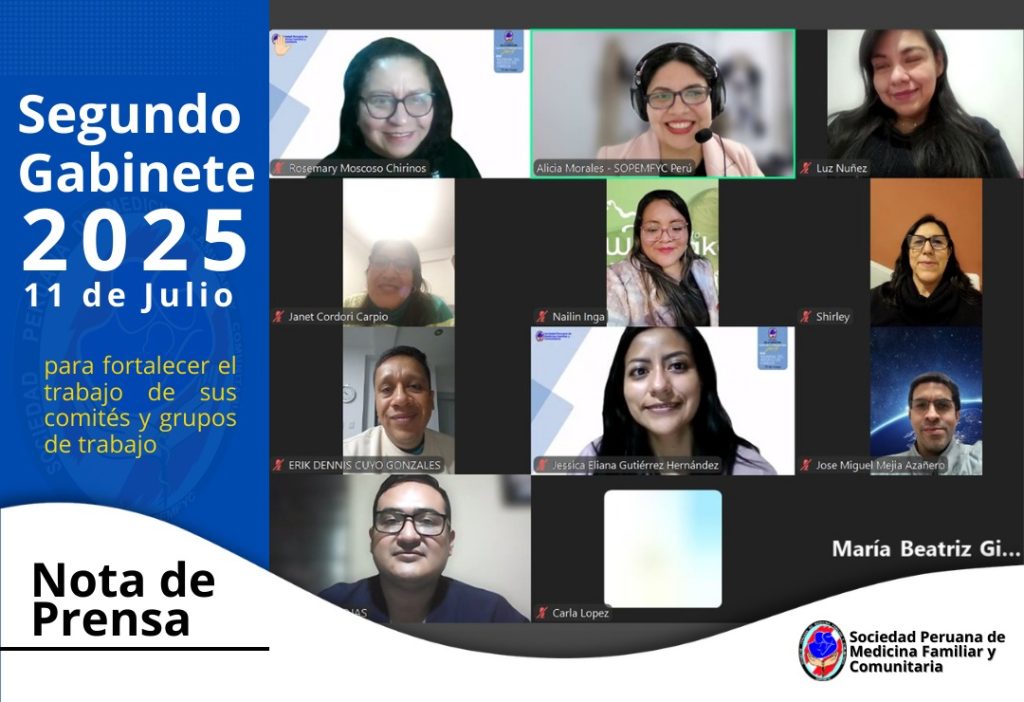 SOPEMFYC realizó su Segundo Gabinete 2025 para fortalecer el trabajo de sus comités y grupos de trabajo